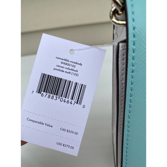 Kate Spade crossbody carson purse convertible shoulder bag poolside multi - Picture 12 of 12